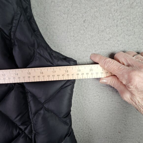 Eddie Bauer Premium Goose Down Quilted Vest EB700 Black Medium Puffer Capsule - Picture 6 of 13